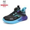 Girls' rotating buckle leather sneakers Spring and Autumn girls' running shoes Children's soft-soled dad shoes