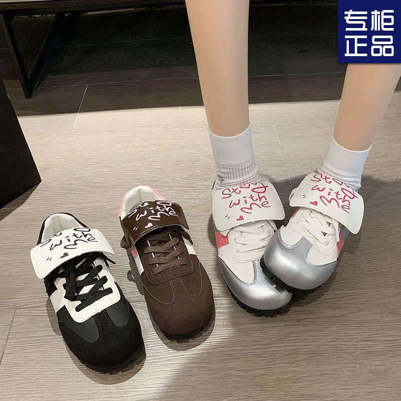 

Ballet Silver Niche Vintage Puff Comfortable Lightweight Soft-soled Running Casual Shoes 40 чорний