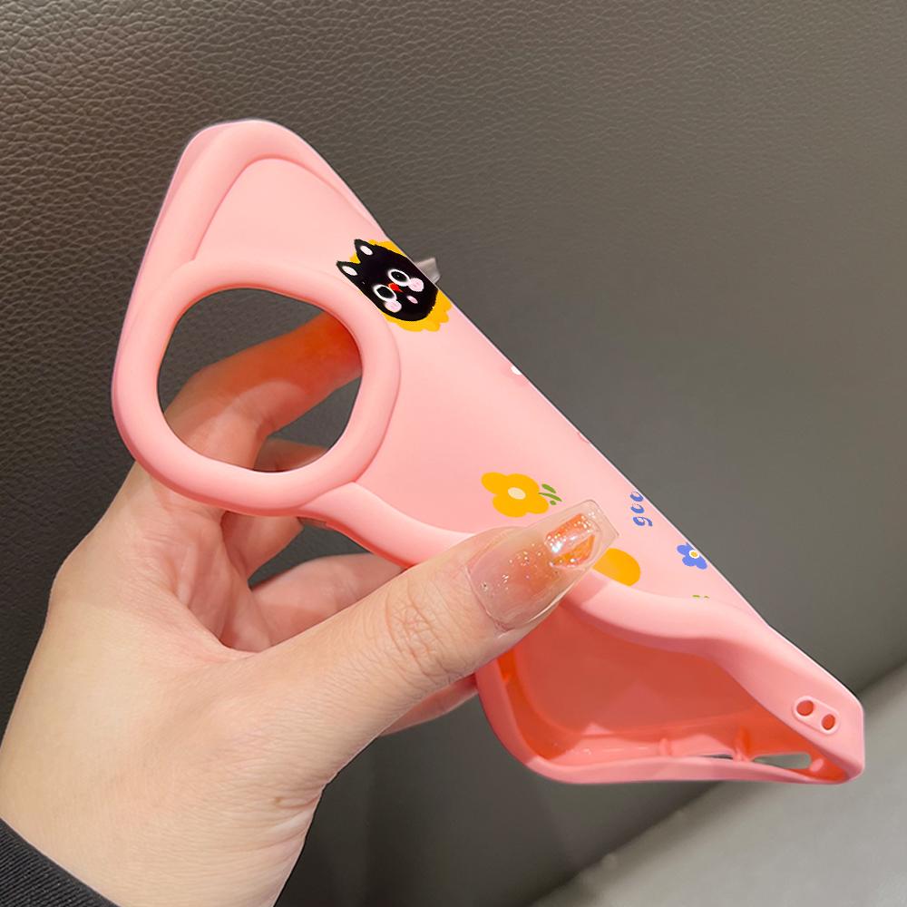 Big Wave Edge Soft Silicone Material Macaron Phone Case Shockproof Protective Rubber Casing for iPhone Samsung Huawei Honor Xiaomi Redmi OnePlus Moto