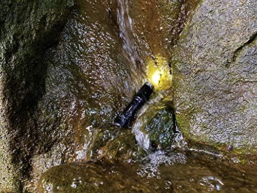 SIGHTRON Bright-Tech EX100FL LED Light, 100 Lumens, Waterproof, with Dimmer Ring, Lightweight and Compact, with Strobe and SOS Mode, BT1006