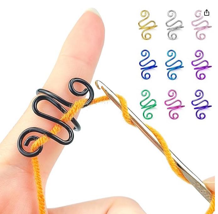 Unisex Snake-Shaped Finger Crochet Hook - Handmade Knitting Tool