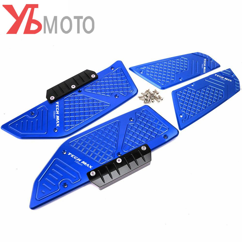 TMAX Footrest Pedal Sticker For YAMAHA TMAX 560 Tech Max TMAX560   Accessories Moto CNC Footboard Step Foot