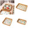 Fashionable Large Capacity Rattan Tray with Handmade Craftsmanship Home Decoration for Snacks Fruits and Desserts