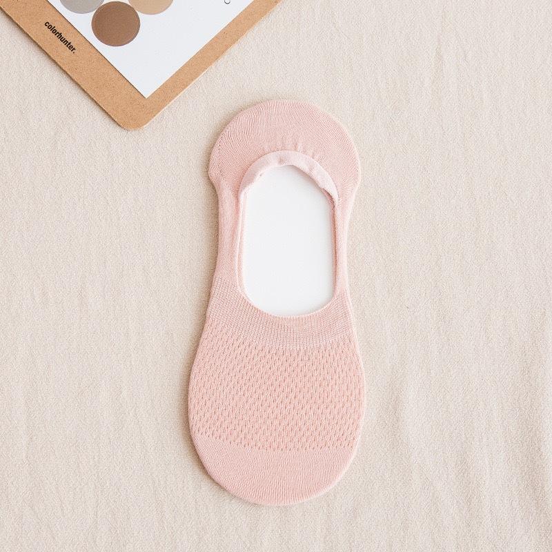 

Женские весенне-летние тонкие хлопковые перфорированные дышащие носки-лодочки с неглубоким вырезом, невидимые 1 pair розовый