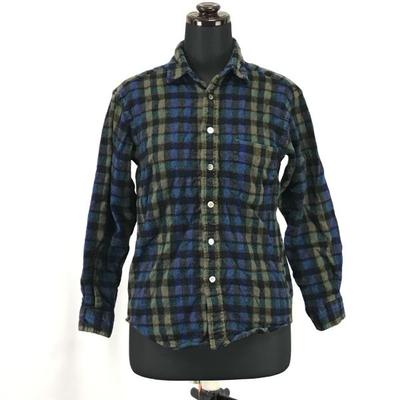 1990s-2000s Christian MONSIEUR Long Sleeve Flannel Shirt Men's M Blue Yellow Check(USED)