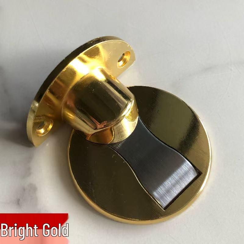 Invisible Zinc Alloy Anti-Rust Magnetic Floor Door Stop with Glue.