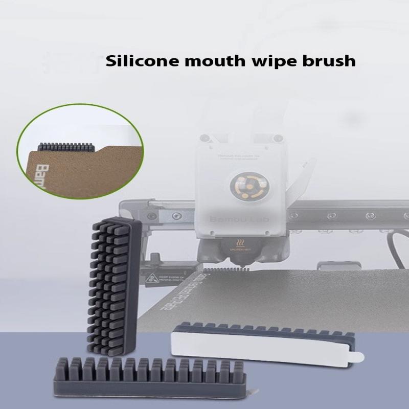Düsenreinigerbürste, Mini-Wischer, Silikonbürste, Heizbett-Reinigungsbürsten, 3D-Drucker-Reinigungswerkzeug