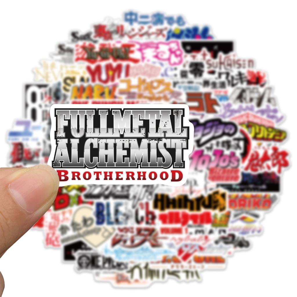 65 Anime Gemischtes Logo Graffiti Aufkleber Können mit Personalisiertem Koffer Notizbuch Wasserdicht und Nicht Wiederholte Aufkleber Dekoriert Werden