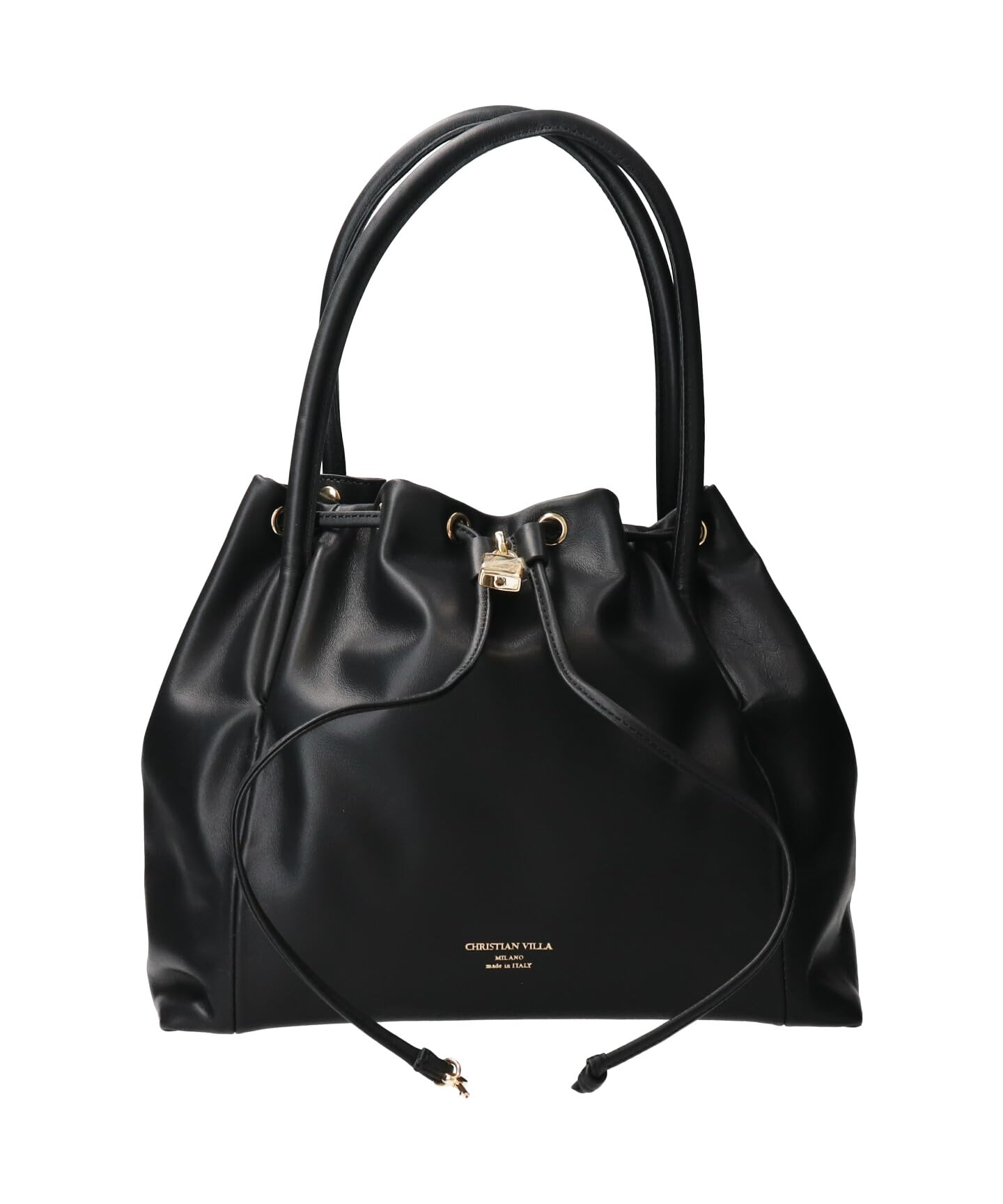 

Shoulder Bag Leather Drawstring Shoulder Bag Q46350 Q46350 [Christian Villa] Women s чорний