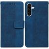 (Blue) Flip Case for Samsung Galaxy A17 5g Premium Pu Leather Wallet Cover Kickstand Feature Geometric Embossed