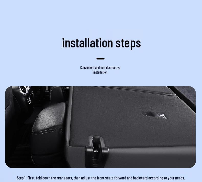 RV Travel Mattress with Headrest for Car Trunk & Rear Seat