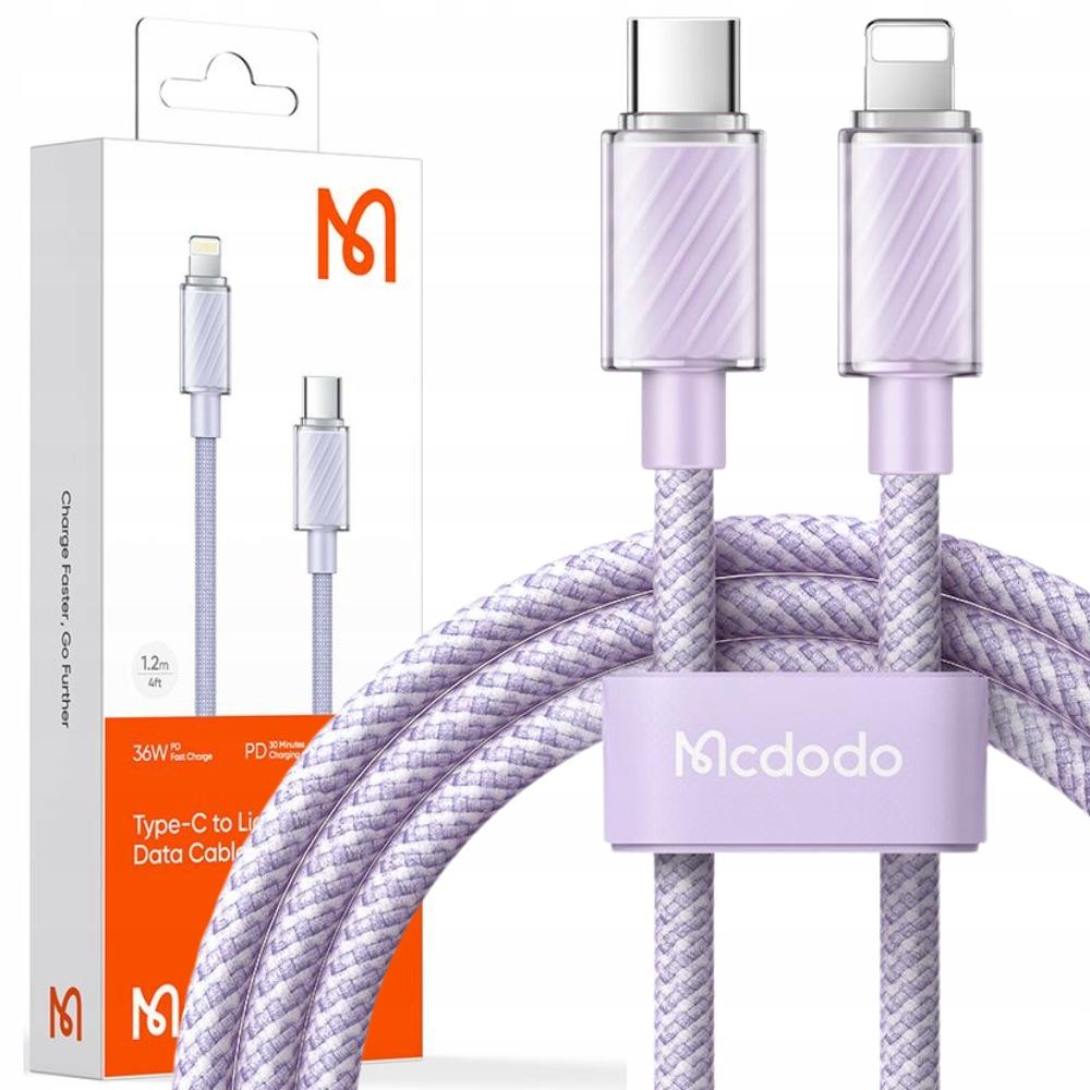 Cable For Iphone, Powerful, Superfast, Mcdodo, 36W, 1.2M, Purple