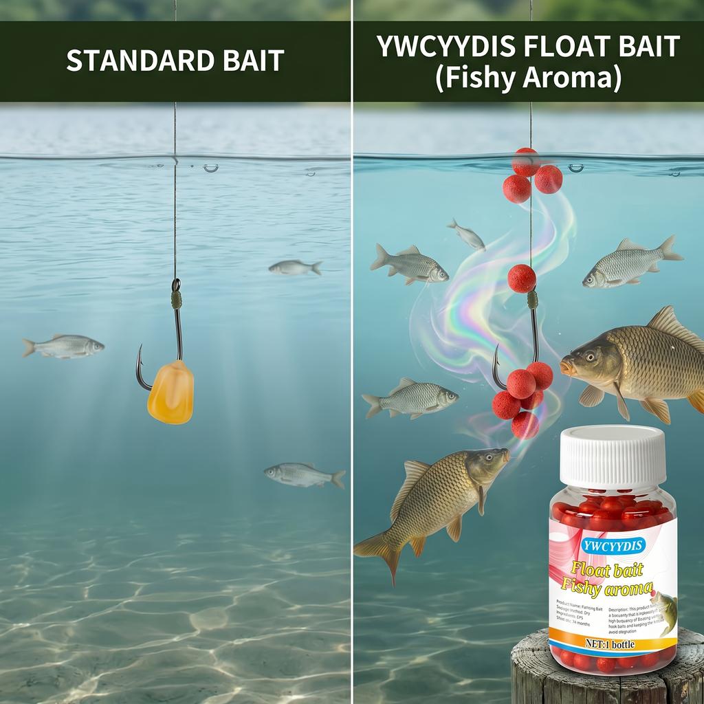 Composite Fish Attractant Bait (1 Bottle), Suitable for All Types of Freshwater Environments Including Rivers, Lakes, Reservoirs