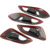 Korlot Carbon Fiber Style Interior Door Handle Cover Trim Accessories for Chevrolet Trax 2024-2026