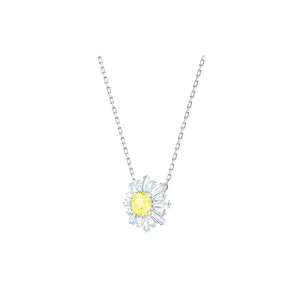 Swarovski Idyllia Sunshine Sonnenblumengelb Rhodinierte Halskette Damen Halskette 5459588