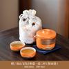 Premium Creative Portable Ceramic Retro Kung Fu Coarse Pottery Aoyama Asuka Yanhe Pot Tea Making Travel Tea Set