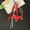 Hanging Ornament Dachshund Keychain Braided Rope Dog Keyring Dachshund Pendant  Car Keyring
