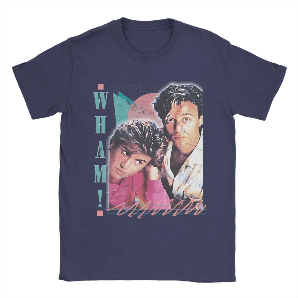 Album George Michael T-Shirt Uomo Puro Cotone T-Shirt Divertente Girocollo Maglietta Manica Corta Abbigliamento Adulto