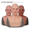/ODM Silicone Mask Latest Halloween Property Full Head Bareheaded Middle-aged Man Headgear Cosplay Silicone Head Mask