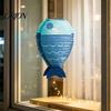 Paper Fish Hanging Lanterns Fish-Shaped Lantern, Ocean Theme Folding Lantern for Festival Party, Lightweight Decor Photo Backdrop, Birthday,