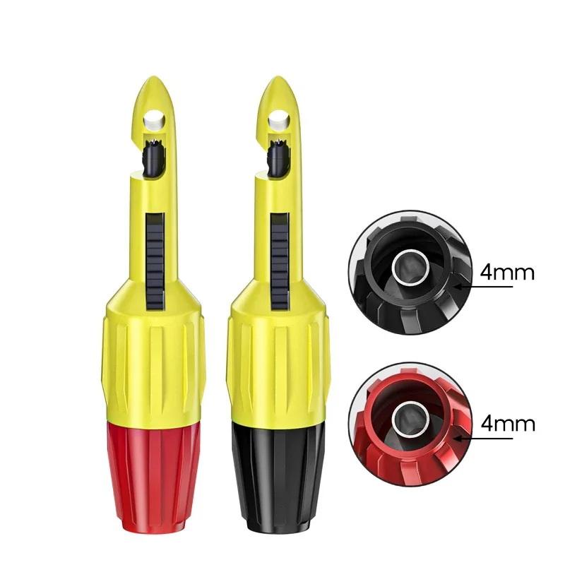 Reliable Test Hook Clip 2mm 4mm Socket Insulation Wire Piercing Puncture Probe for Fast Fault Detection in Circuits