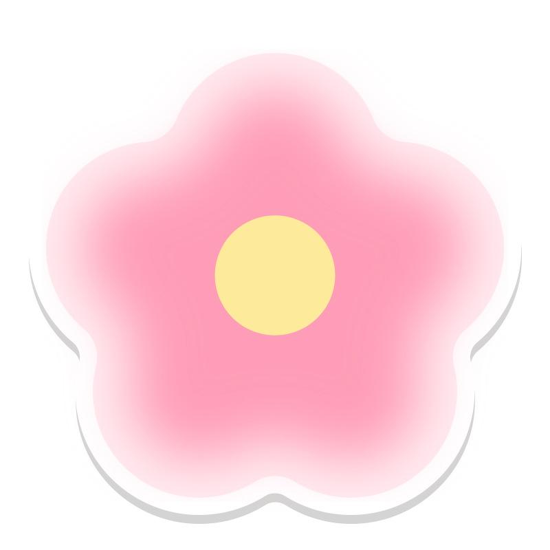 Flower Leather Coasters Heat Insulating Placemats Anti-scald Non-slip Pans Mat Creative Household Gradient Color Table Mats