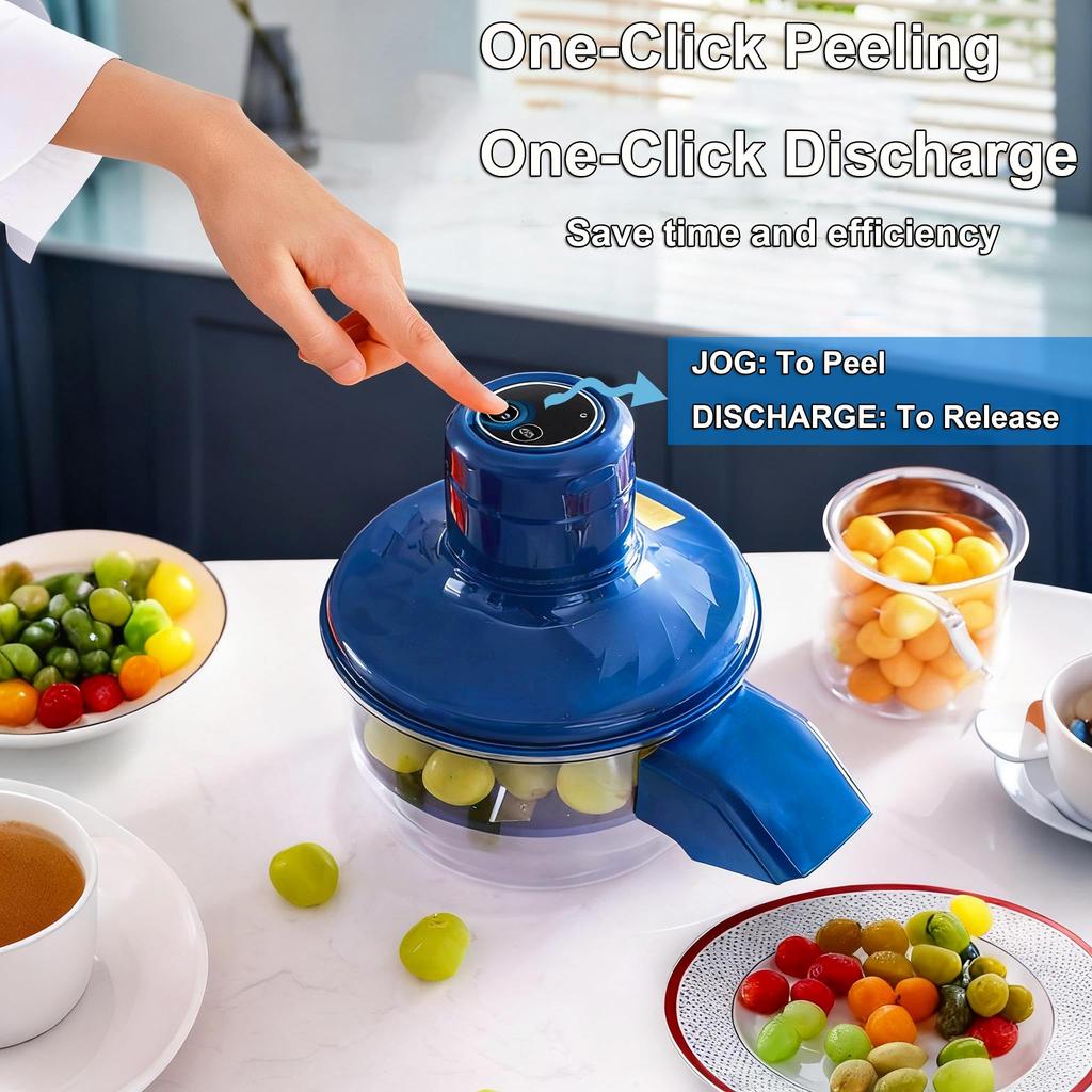 Automatic Electric Grape Peeler Machine - For Effortless Hands-Free Skin Removal for Berries and Fruits, Fruit Preparation Tool