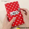 Polka Dot Password Lock A6 Savings Book and Coin Storage Bag
