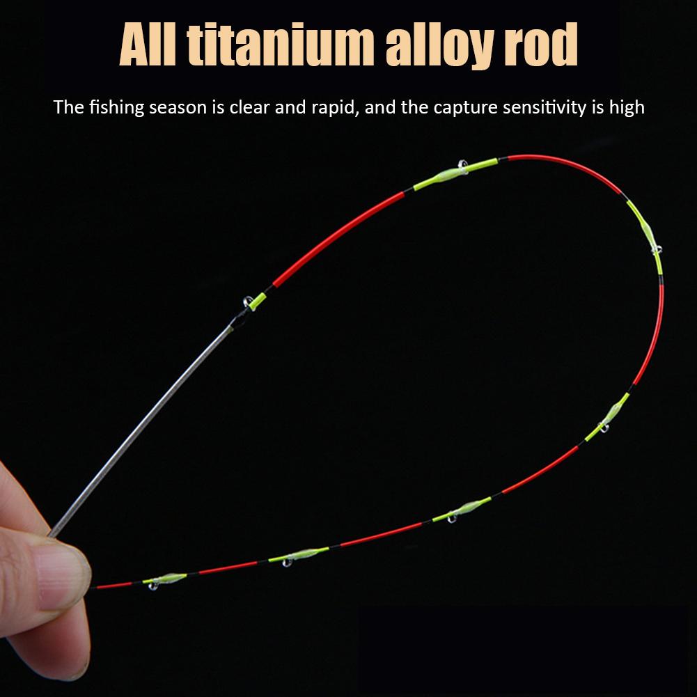 0.5mm Half Full Titanium Alloy Raft Tip Repair Refit Replacement LED Fishing Rod Tip Fishing Tackle Pole Accessories