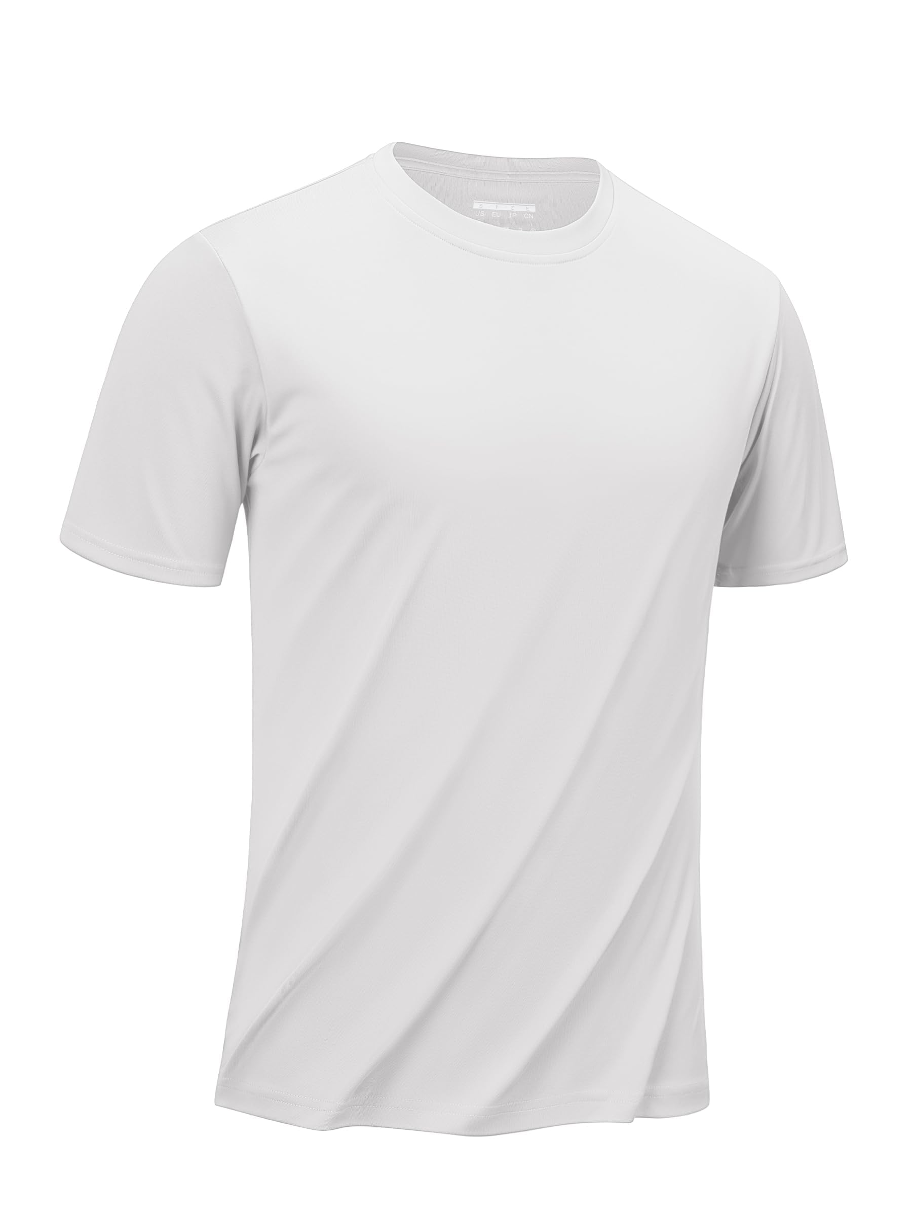 

[TACVASEN] Men s T-Shirt, Sportswear, Cooling Touch, Short Sleeve, Cool Neck, Sun Protection, Hiking Shirt, Running Shirt, Quick Drying, Exercise Wear