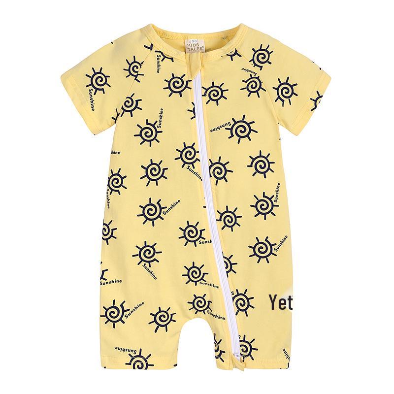 2026 Cotton Summer Bodysuit: Short Sleeve Romper for Newborns & Toddlers