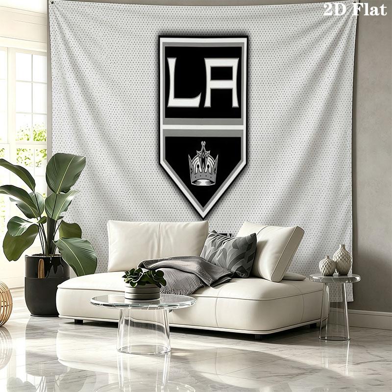 LA Kings Art Wall tapestry, aesthetic printed fabric blanket, suitable for bedroom, living room, and home decor.