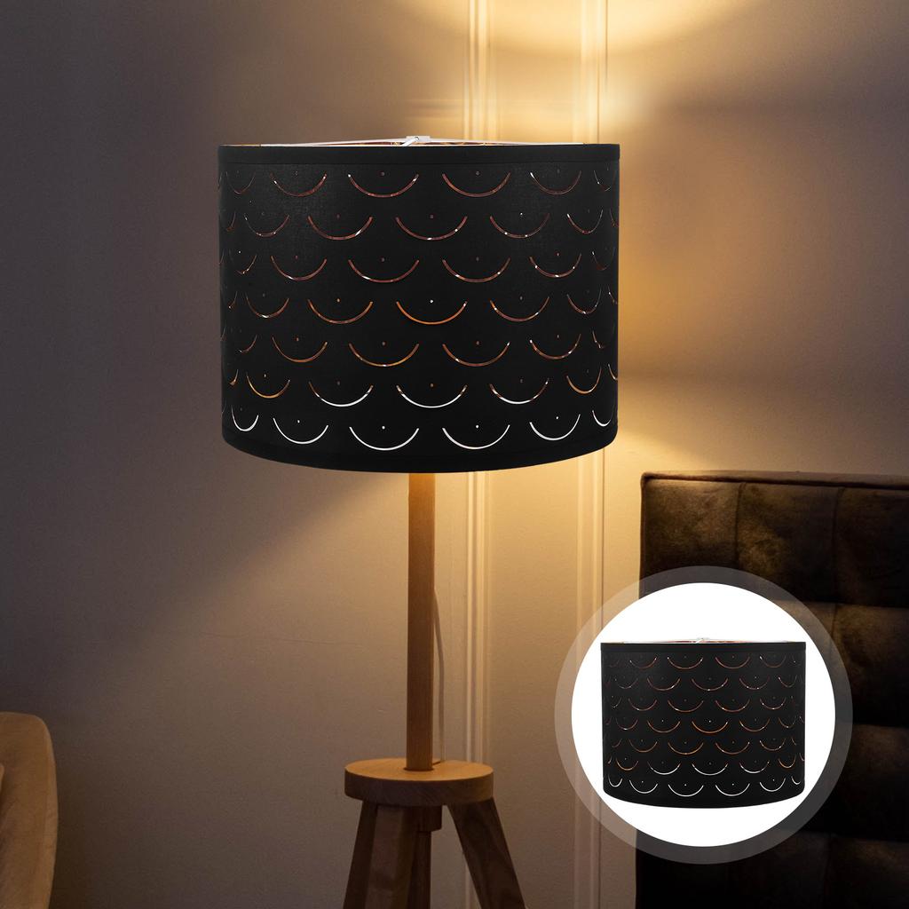 Fabric Lamp Shade Fabric Metal Frame Lampshade for Table Lamp Floor Light Farmhouse Lampshade