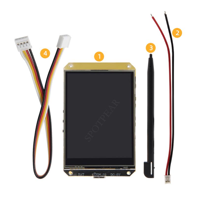 

ESP32-S3 T-HMI Dev Board with 2.8 ST7789 Resistive Touch, TF, Bluetooth & WiFi Support