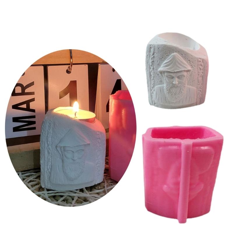 Wall Mounted Jesuses Candlesticks Silicone Molds Resin Moulds Religious Molds