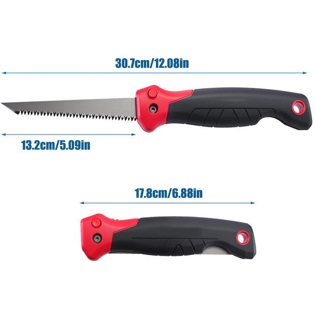 Drywall Saw Tool 6-Inch Wallboard Plywood Sheetrock Saws Triple Teeth Small Wood Handsaw for Bone PVC Plaster Metal Gardening