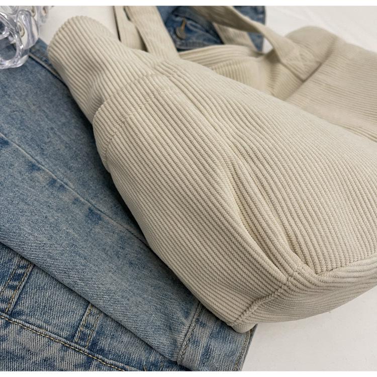 Japanese Style Large-Capacity Canvas Crossbody Bag - Casual Tote & Commuter Shoulder Handbag