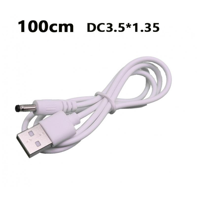 USB to DC 3.5*1.35mm Pure Copper Two-Core Power Cord for Mobile, Microphone, and Audio Charging