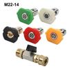 M22 14MM Schnellkupplungsadapter für Hochdruckreiniger Kompatibilität bis 4500 PSI