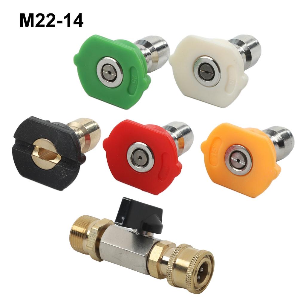 M22 14MM Schnellkupplungsadapter für Hochdruckreiniger Kompatibilität bis 4500 PSI
