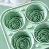 Silicone Ice Cube Mold Rose Shape Ice Ball Tray Slow Melting Whiskey