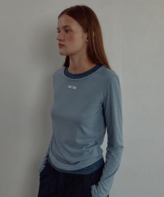 Leteoli Double Layered Longsleeve Tee_Blue