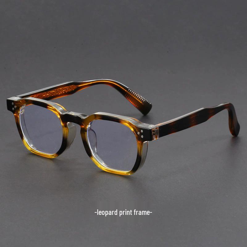 Japanese & Korean Retro Prescription Eyeglass Frames for Men & Women - Trendy Literary Style with Plain or Custom Lenses
