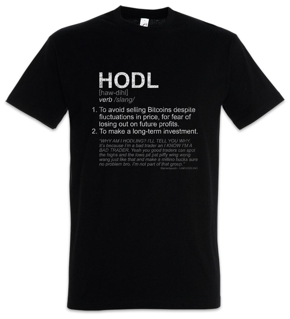 

Футболка HODL II Криптовалюты Криптовалюта Цифровой Блокчейн Веселый Знак S