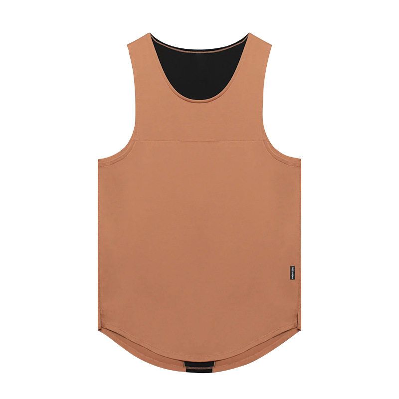 

ASRV Summer New Arrival Fashion Workout Clothes Men s Quick-Drying Sports Vest I-Shaped American Basketball Sleeveless Breathable Running Khaki L