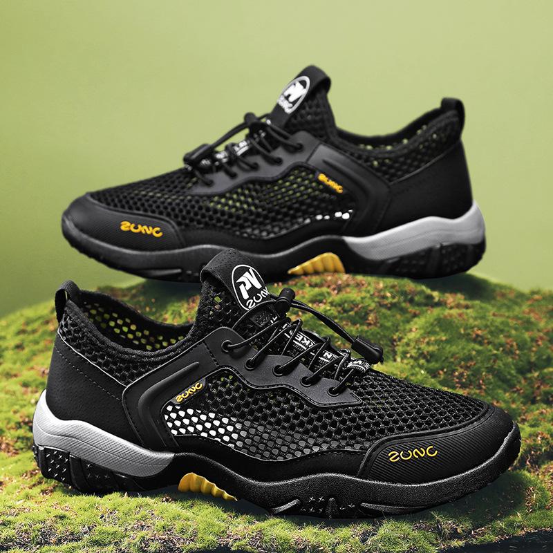 

Beach Sandals Men S Outer Wear Men S Hole Shoes Hollow Thick-Soled Mountaineering And Wading Sports Stream Shoes 39