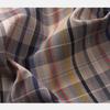 Women's Plaid Color Weave Pima Cotton Button-Up Long Sleeve Shirt - Autumn/Winter Collection, Style FSY51266