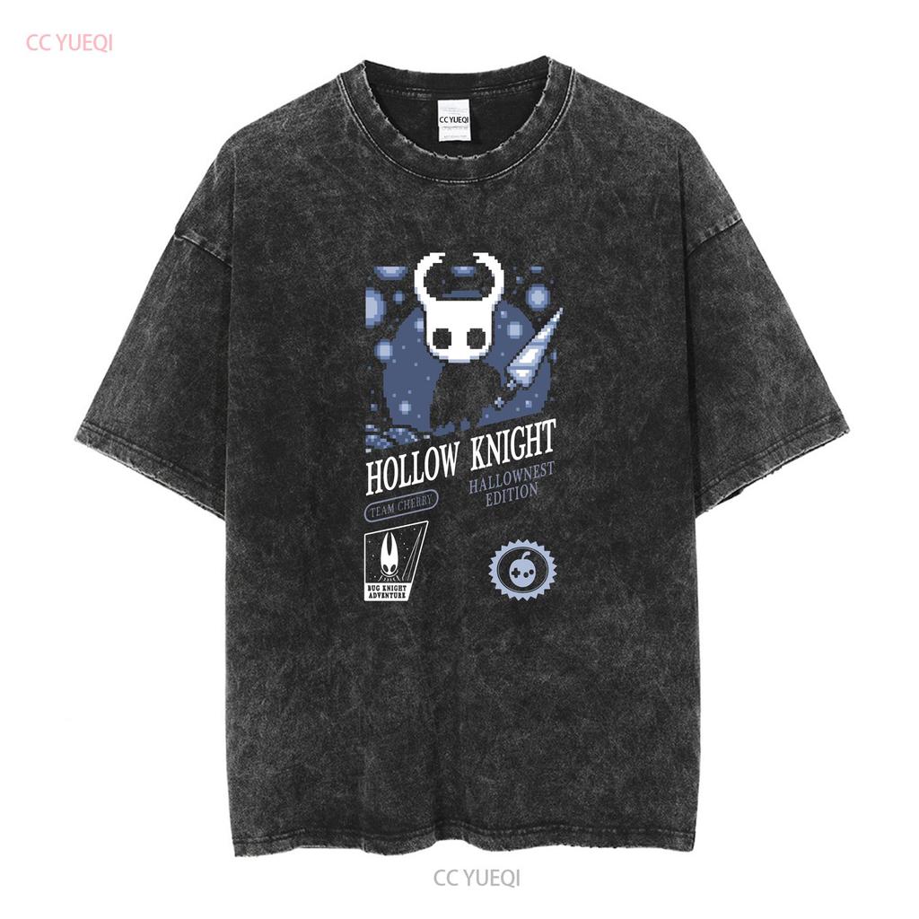 Hollow Knight T Shirt Funny Cotton Switch Retro Game S 5XL vintage Washed fashion Versatile Stretched homme Casual Soft