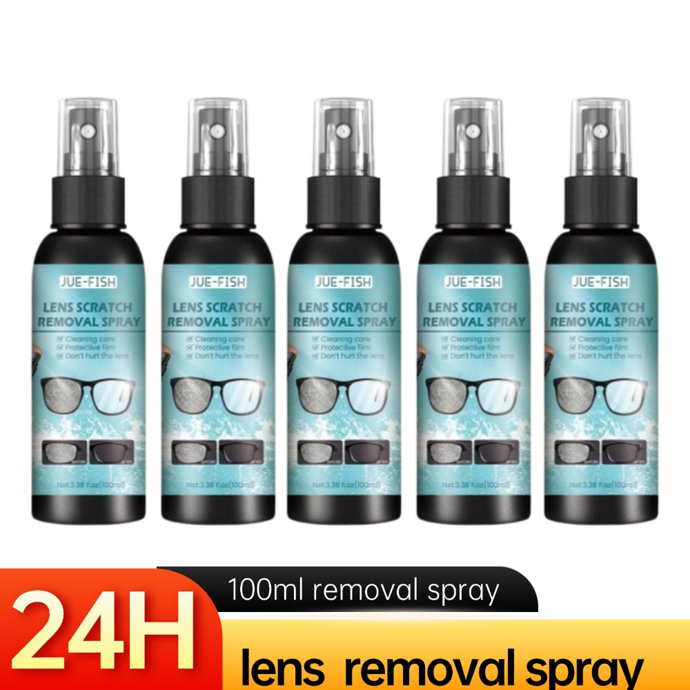 100ML Lens Scratch Removal Spray Phone Screen Helmet Scratch Repair Spray Eyeglass Cleaning Spray Sunglasses Cleaning Solution