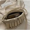 Fashion Y2k Studded Shoulder Bag Ruffled Skirt Belt Buckle Design Women Exquisite Versatile Handbag Cool Metallic Crossbody Bag